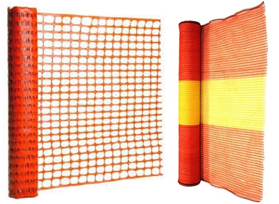 Orange and Yellow Safety Netting